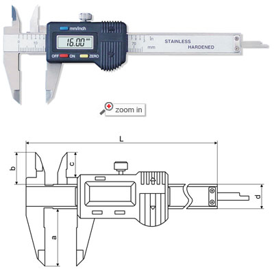  3 inch and 4 inch Digital Calipers