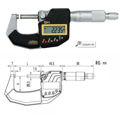 IP65 Digital Micrometers