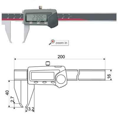 Special Outside Groove Digital Calipers