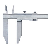Vernier Calipers With Nib And Sharp Edged Jaws